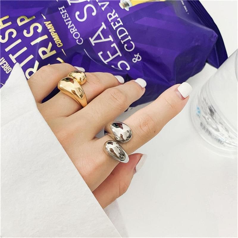 Chunky Dome Wide Rings For Women