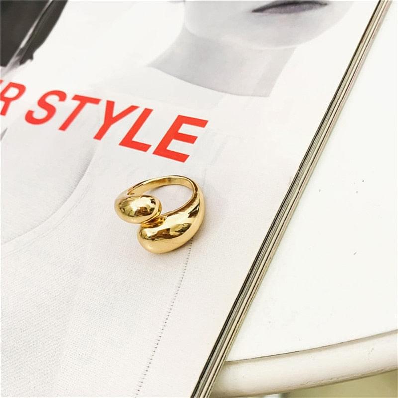 Chunky Dome Wide Rings For Women