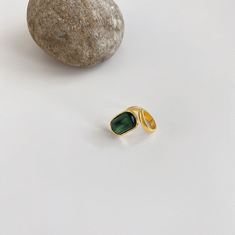 Luxury Green Gem Rings