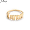 Stainless Steel 12 Constellation Letter Letter Ring