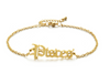 New product retro twelve constellation anklet real gold plating clavicle chain stainless steel anklet female