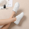 Leather Women Flats Casual White Shoes 2021 Summer Shoes Woman Outdoor Soft Comfortable Sneakers large size Zapatos De Mujer