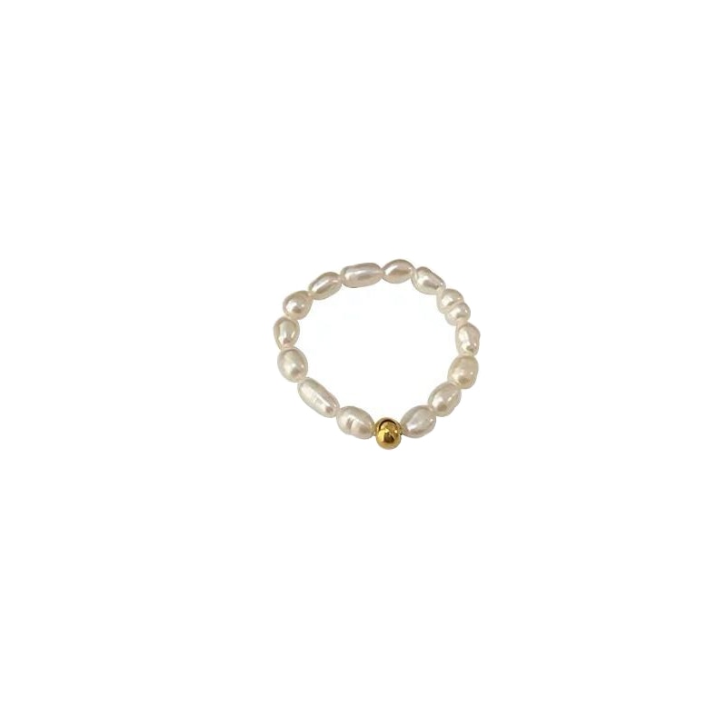 Natural Freshwater Pearl Geometric Rings for Women