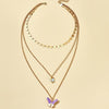 Tocona Charming Coloful Butterfly Necklace